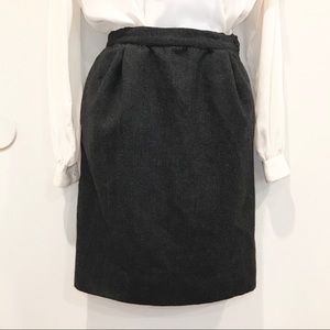 Valentino Vintage Wool Pencil Skirt